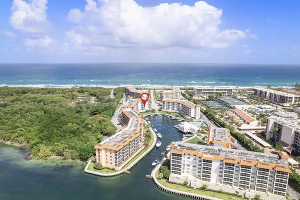 a view of a city with ocean
