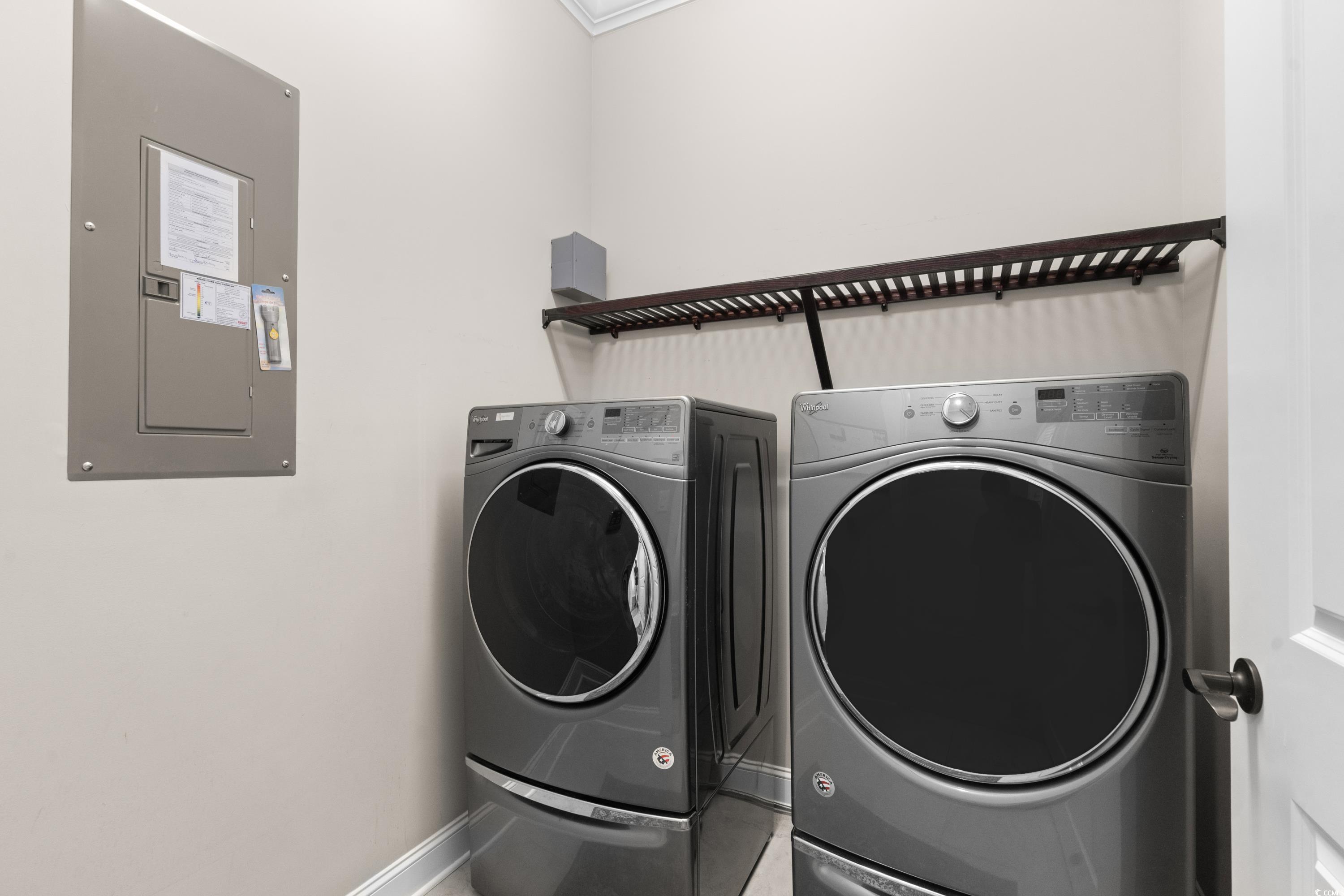 8159 Sandlapper Way Myrtle Beach, SC 29572 - Photo 31 of 39 Clothes washing area featuring electric panel and