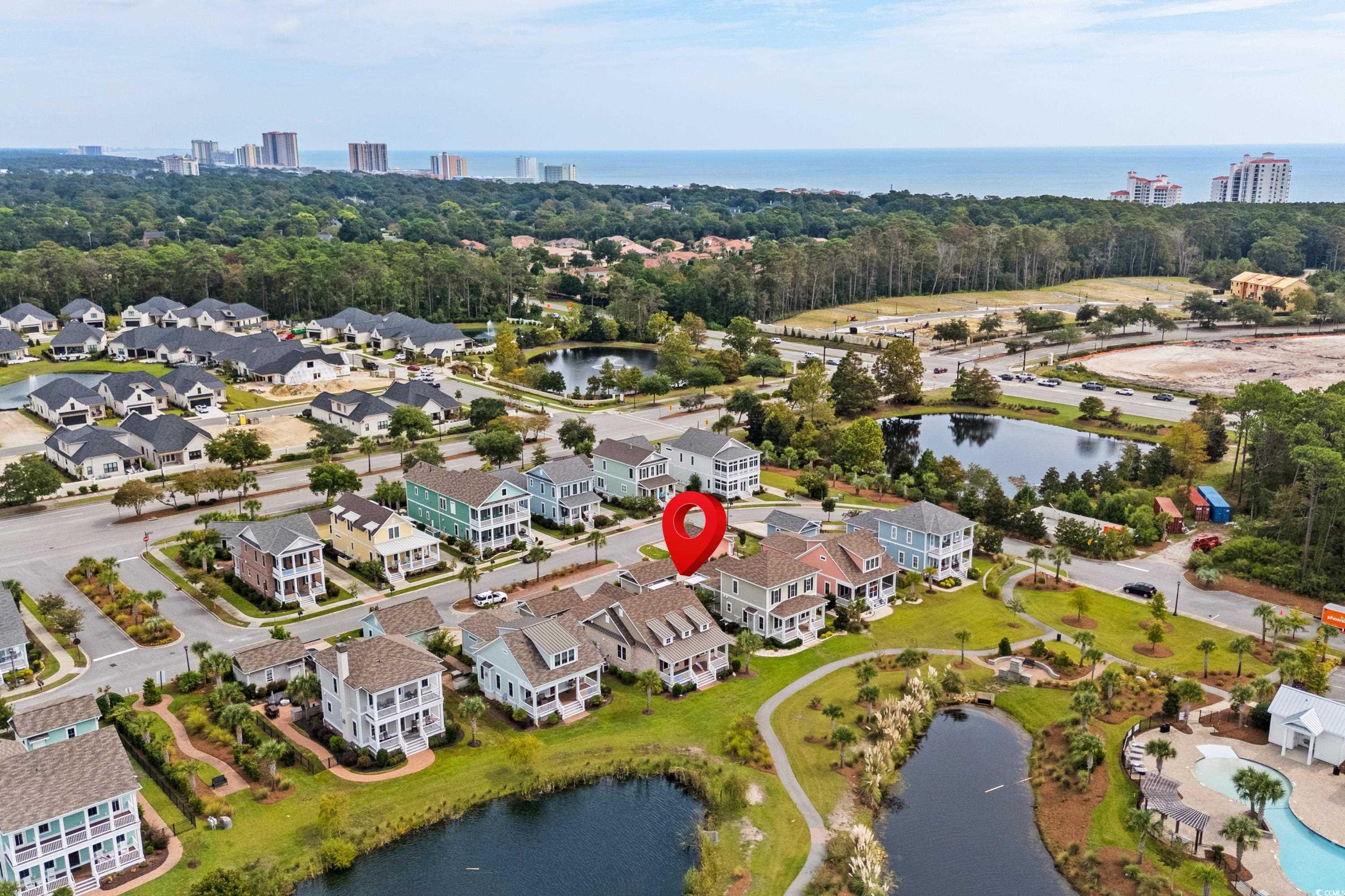 8159 Sandlapper Way Myrtle Beach, SC 29572 - Photo 35 of 39 Bird's eye view featuring a water view