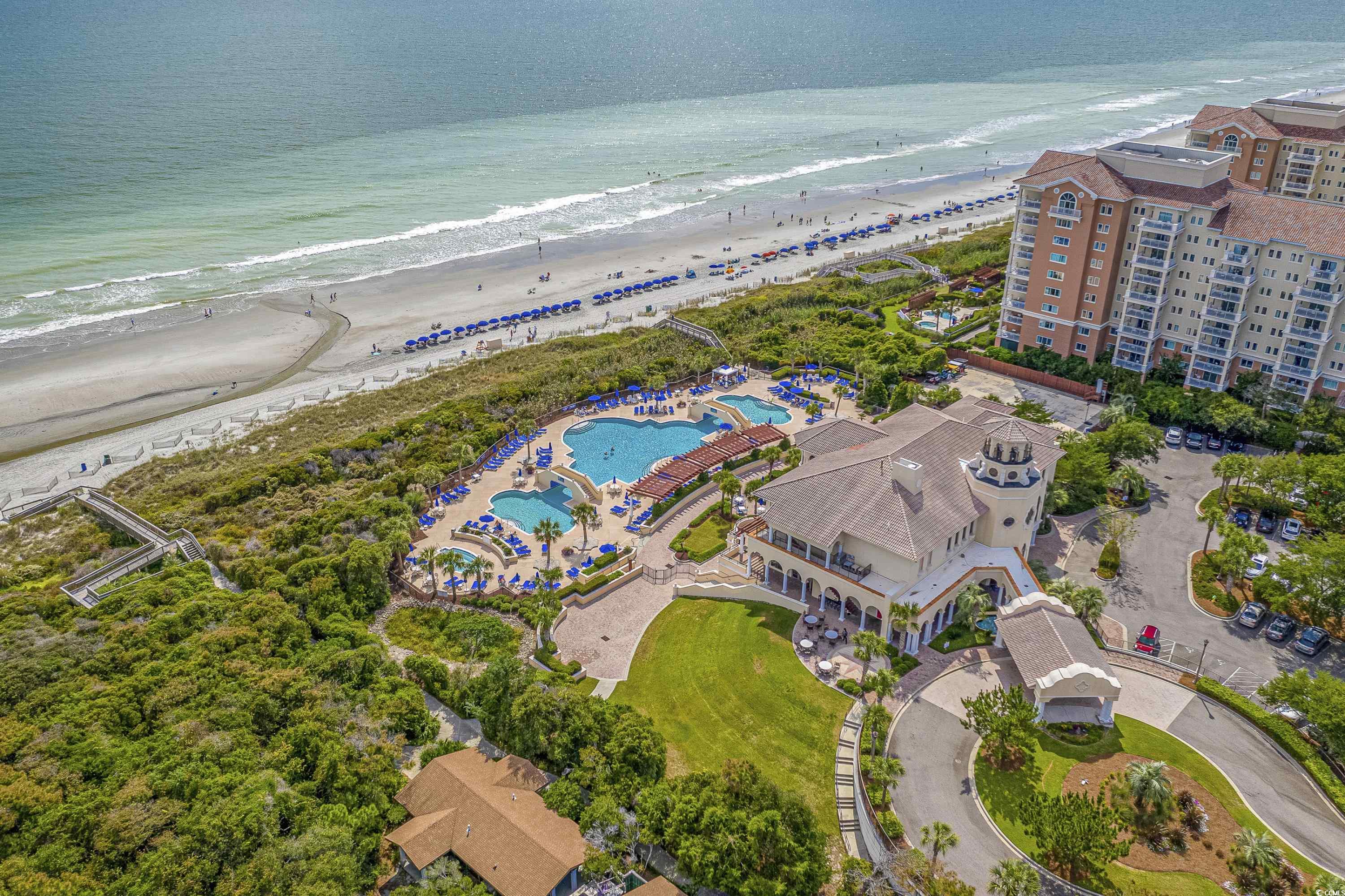 8159 Sandlapper Way Myrtle Beach, SC 29572 - Photo 39 of 39 Drone / aerial view featuring a beach view and a w