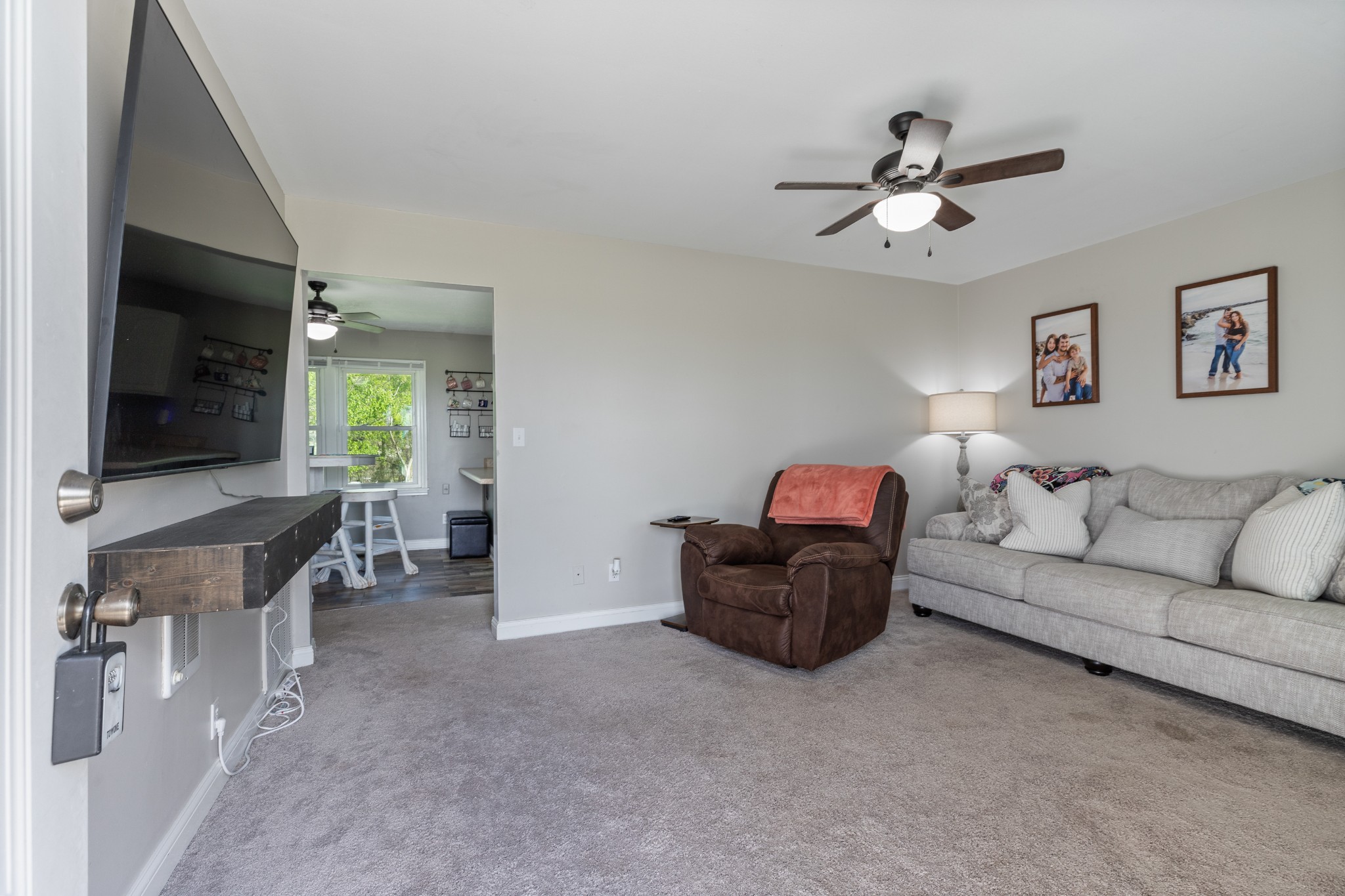 1230 Cooley Ford Road Tennessee Ridge, TN 37178 - Photo 9 of 30 a living room with furniture and a flat screen tv