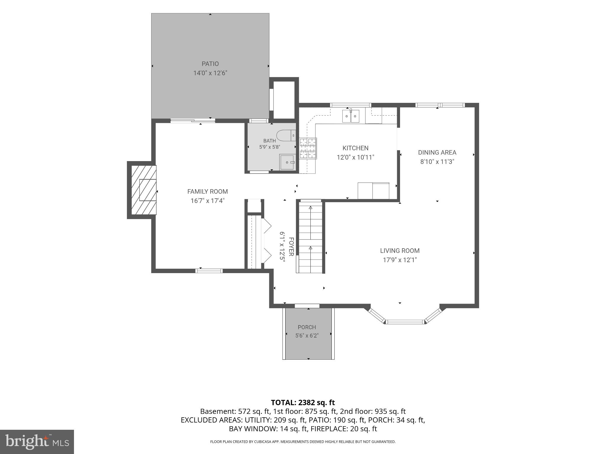 5934 Thomas Drive Springfield, VA 22150 - Photo 6 of 7 Main level floor plan