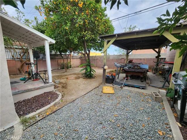 a view of a house with a patio