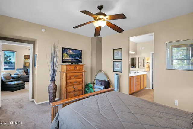 a view of a room with a wardrobe space
