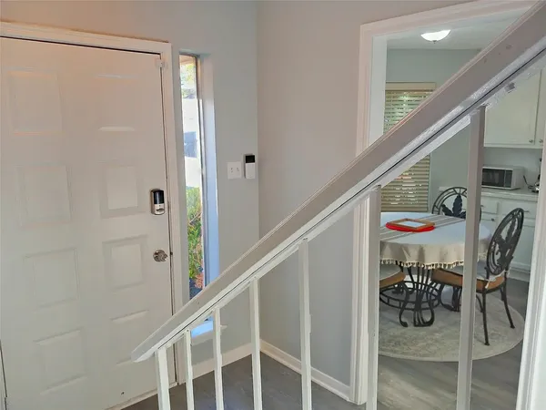 a bathroom with a sink and vanity