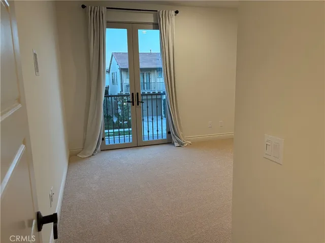 a view of a lake with a terrace