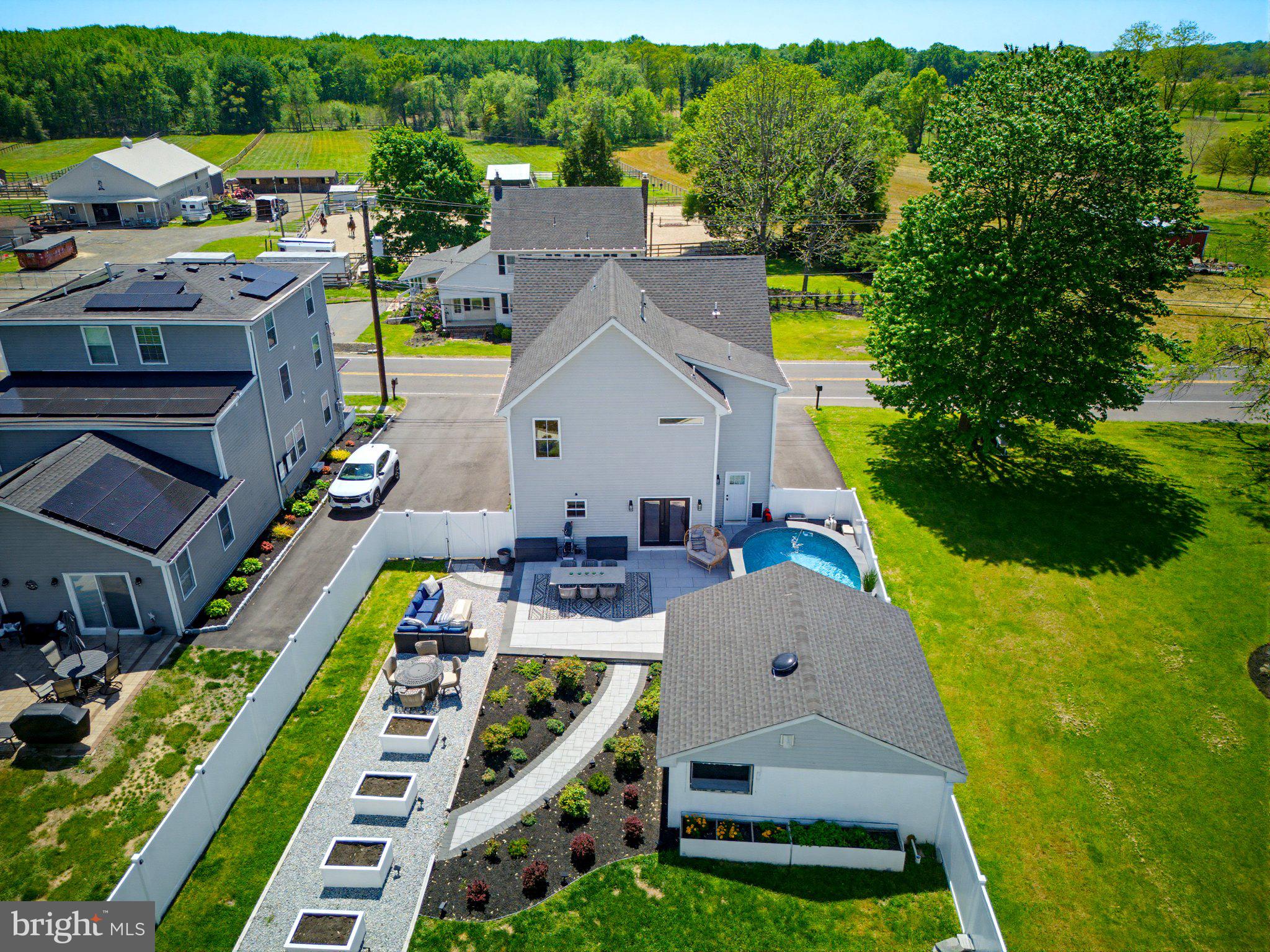 25015 Mt Pleasant Road Columbus, NJ 08022 - Photo 54 of 59 Modern home with lush green surroundings.