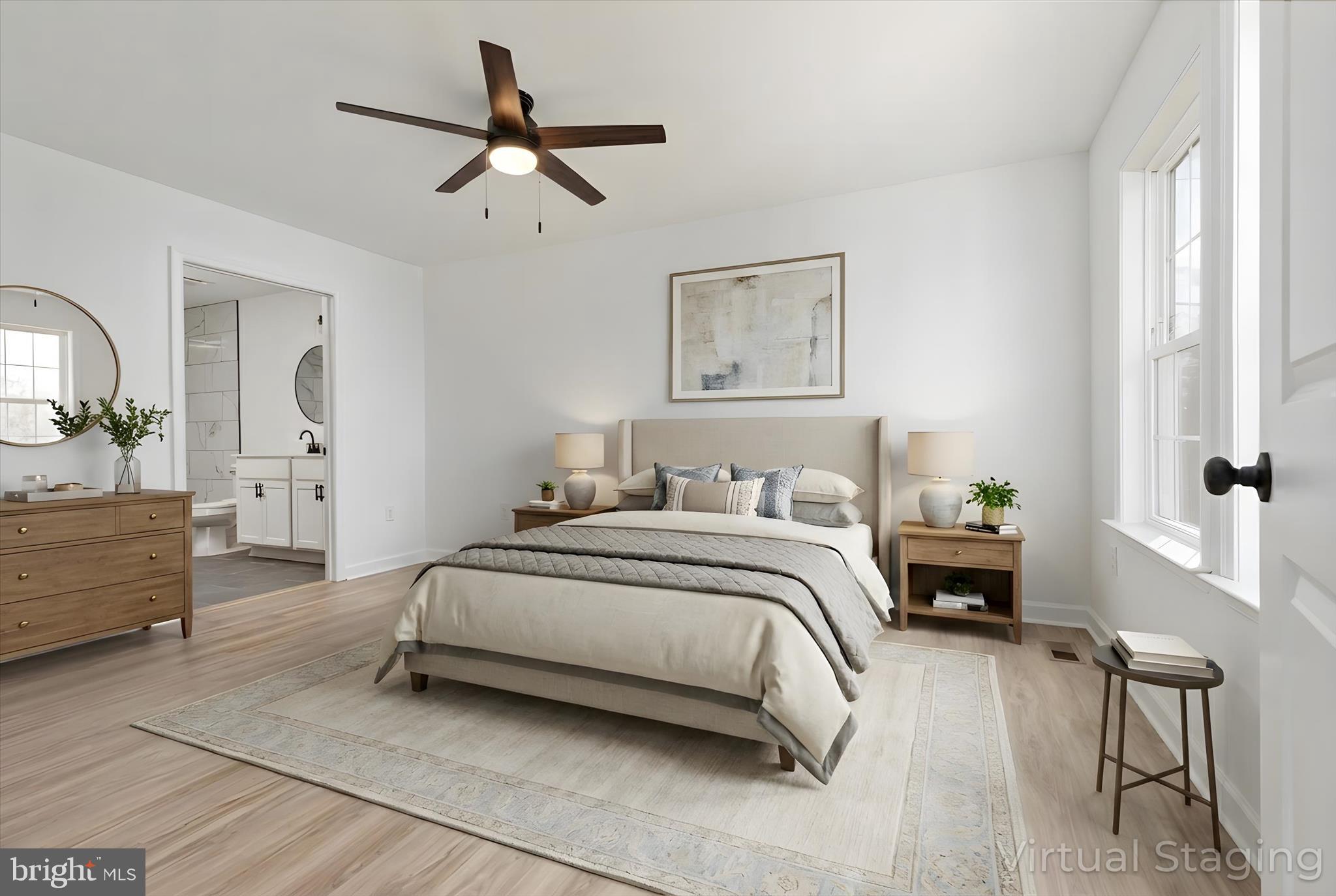 66 Bluejay Court Front Royal, VA 22630 - Photo 23 of 81 a bedroom with a bed and a chandelier