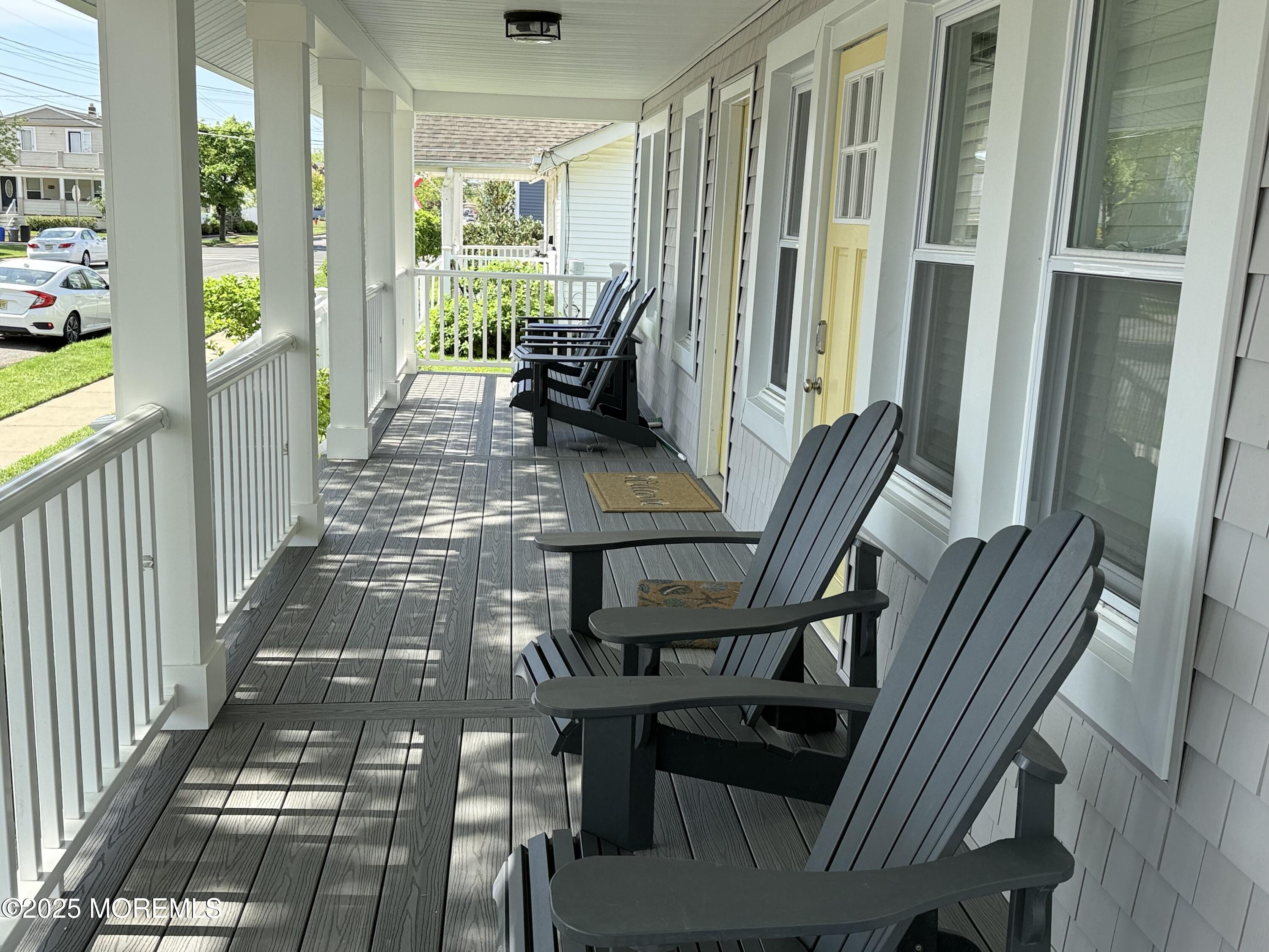 1401 B Street, Unit DOWNSTAIRS Belmar, NJ 07719 - Photo 8 of 12 a view of balcony with furniture