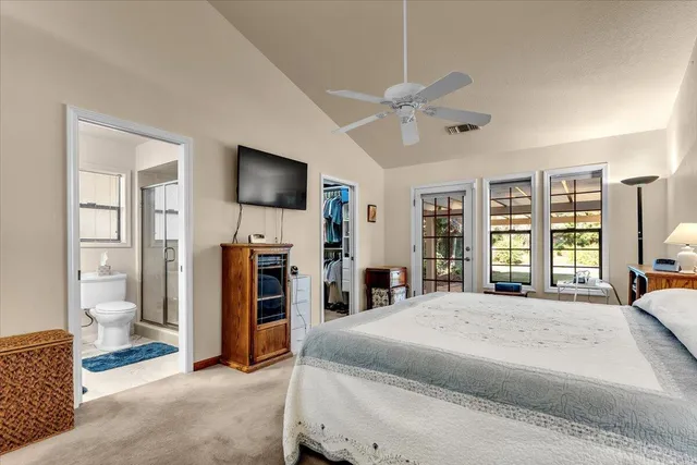 a room with furniture and a window