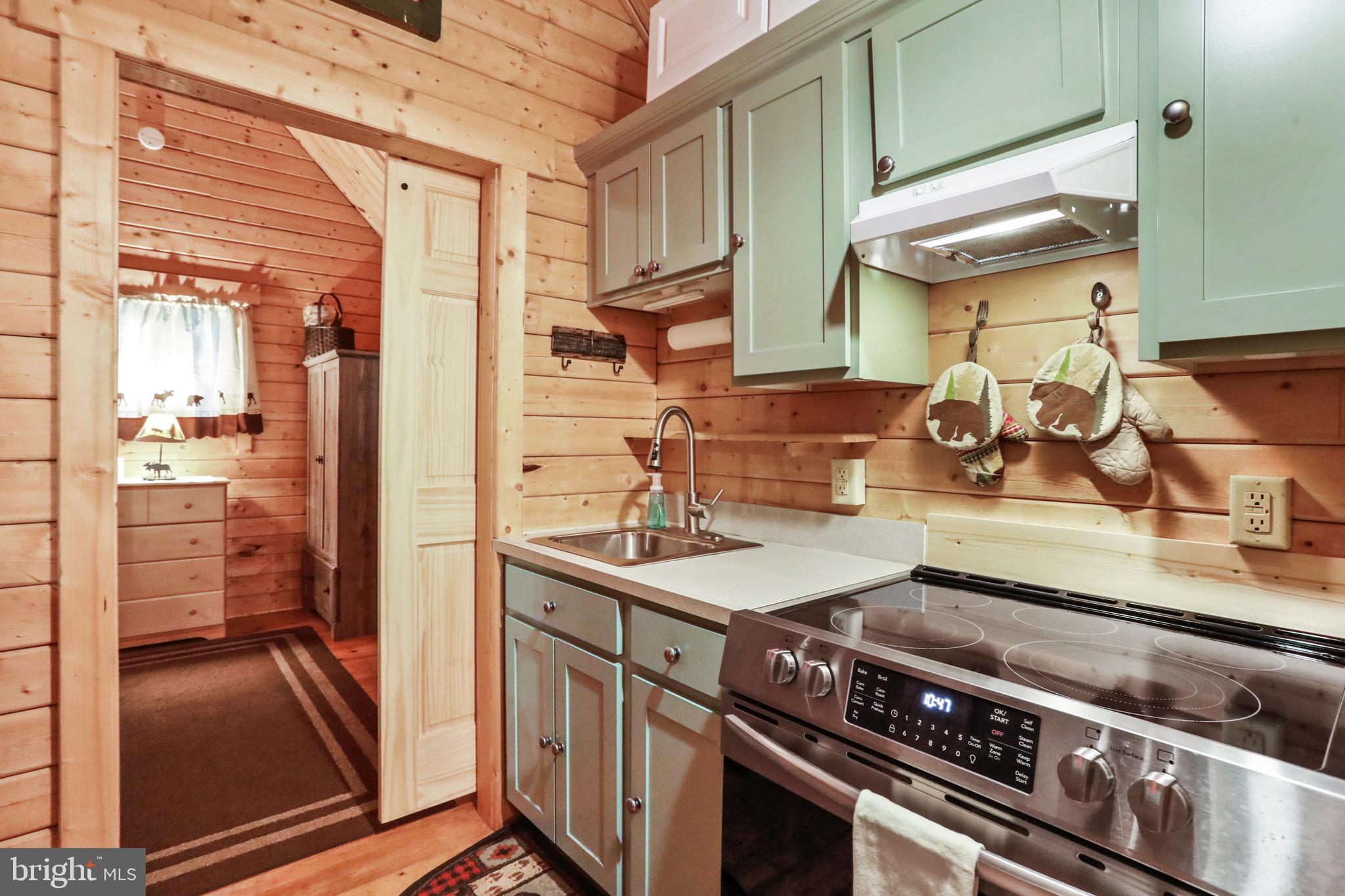 333 Rouse Mountain Road Great Cacapon, WV 25422 - Photo 15 of 54 a kitchen with stainless steel appliances granite countertop a sink and cabinets