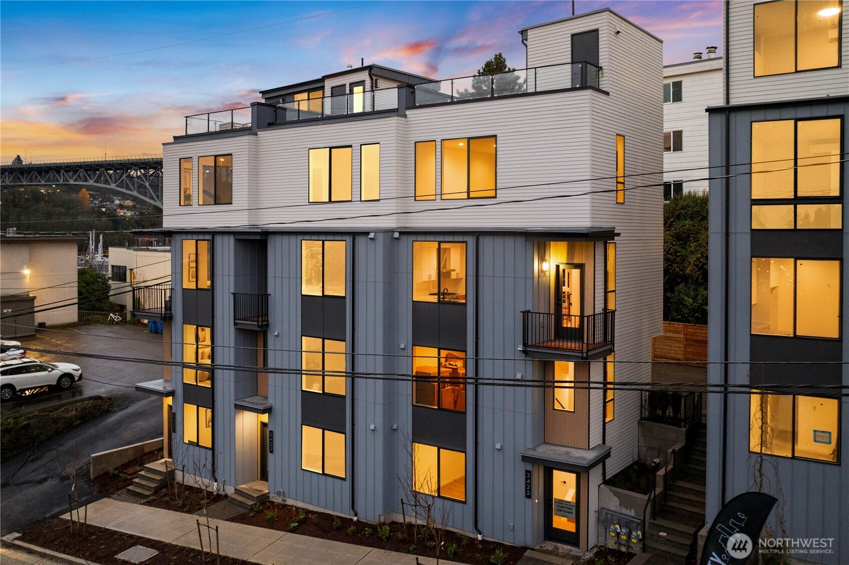 3421 Albion Place North Seattle, WA 98103 - Photo 38 of 38 a front view of a residential apartment building