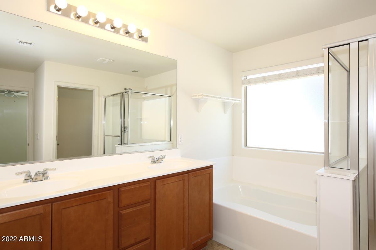 4717 East Betty Elyse Lane Phoenix, AZ 85032 - Photo 21 of 25 a bathroom with a tub a sink and mirror