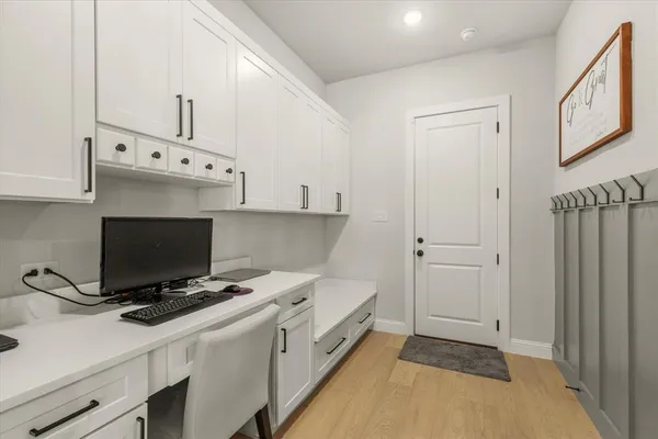 a view of storage and utility room