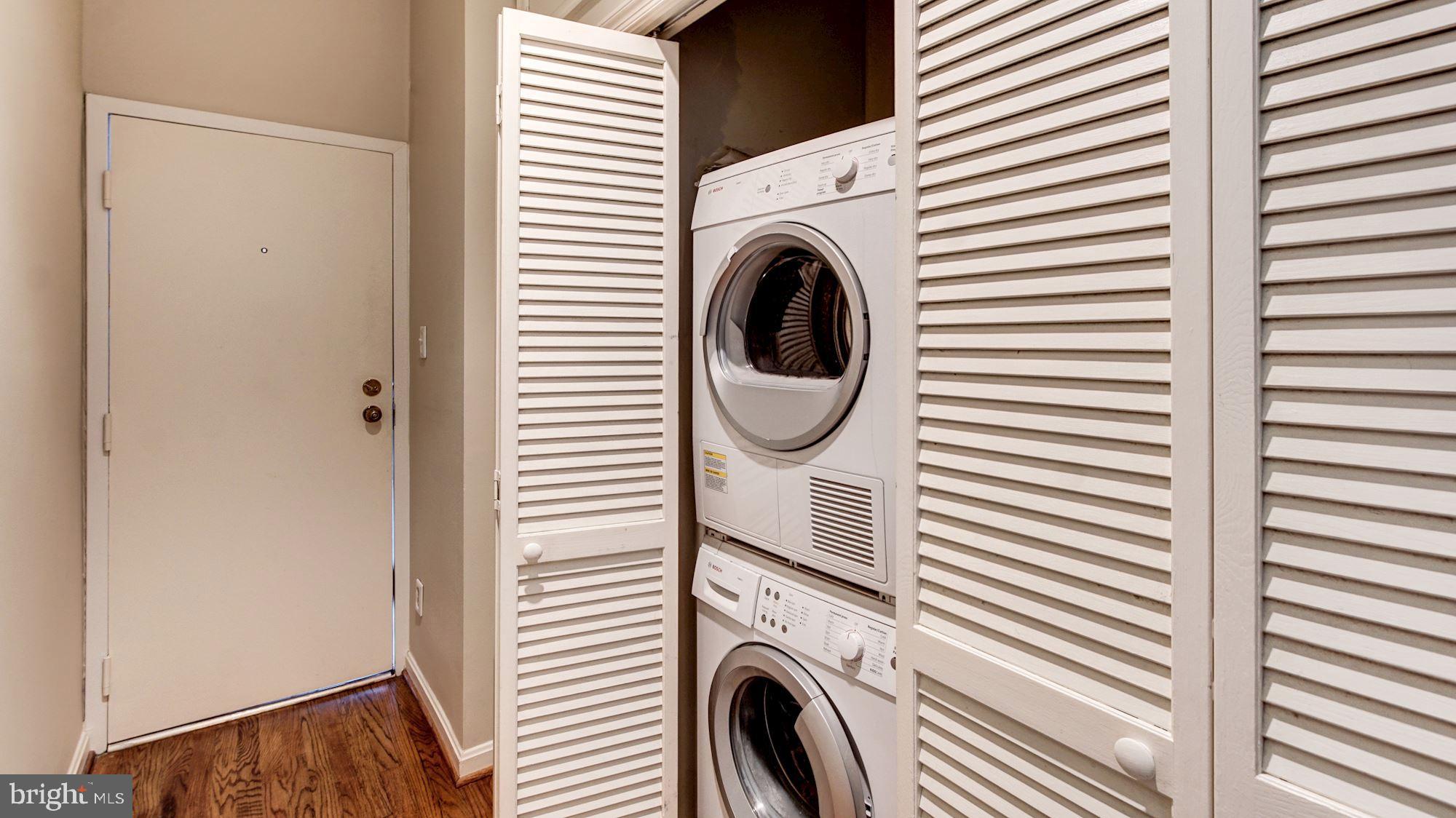 2101 N Street Northwest, Unit 301 Washington, DC 20037 - Photo 15 of 16 In unit Miele washer & dryer