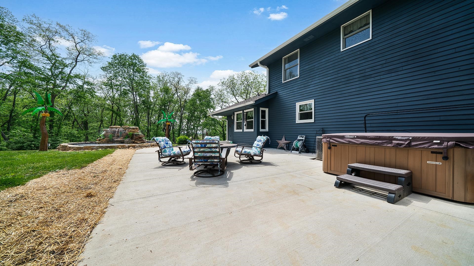 293 Briar Court Oregon, IL 61061 - Photo 47 of 58 a view of backyard with outdoor seating and green space
