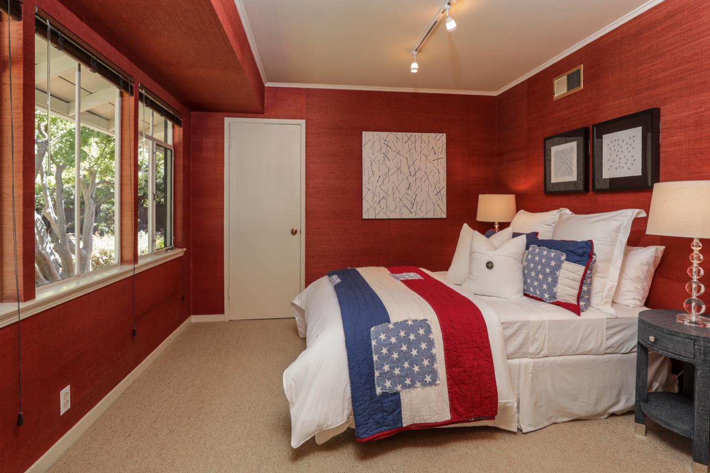 3 Irving Avenue Atherton, CA 94027 - Photo 14 of 22 a bedroom with a bed and a window