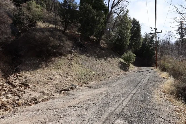 a view of a yard covered in snow