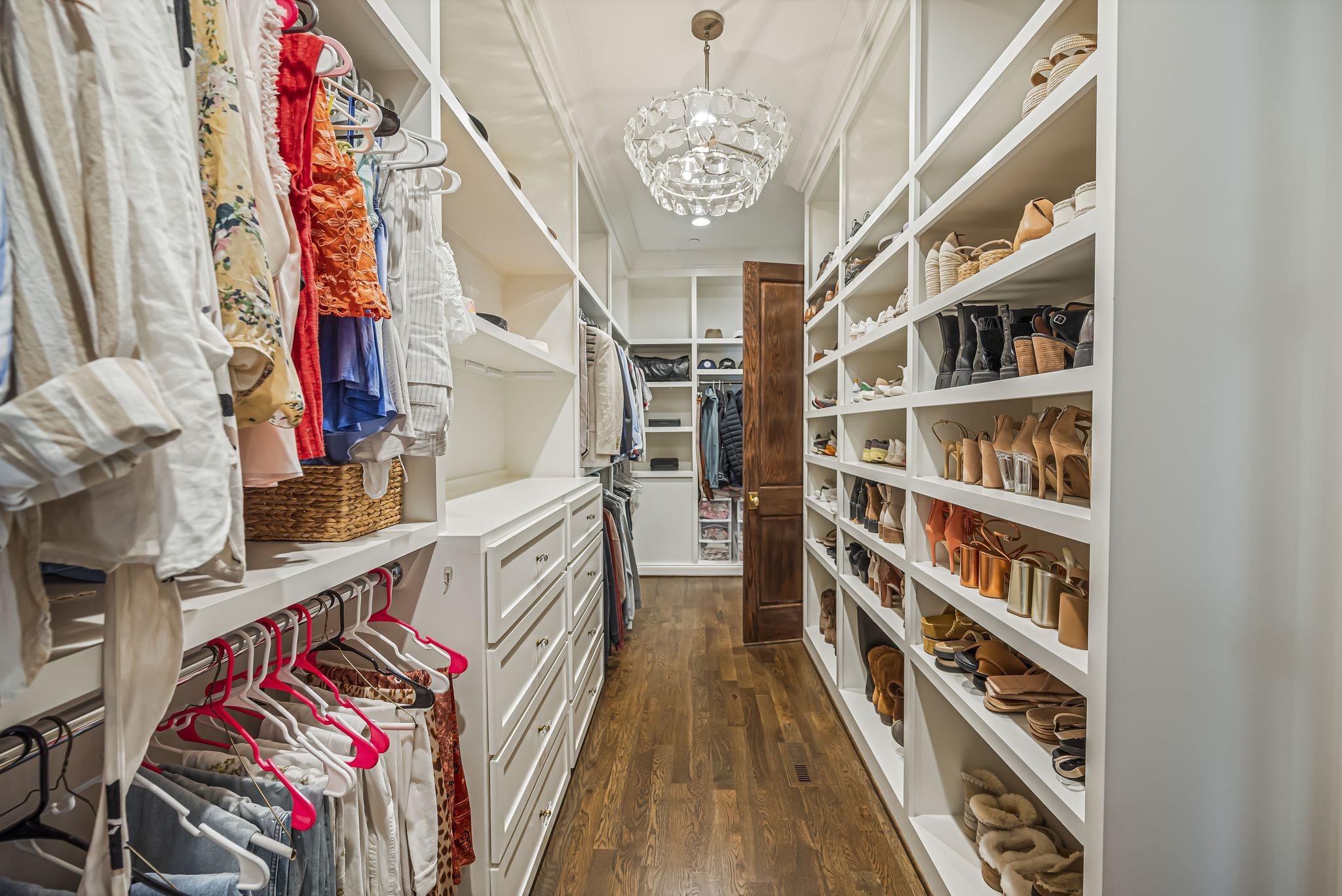 154 A Cheek Road Nashville, TN 37205 - Photo 30 of 61 a view of walk in closet with clothes and shoes