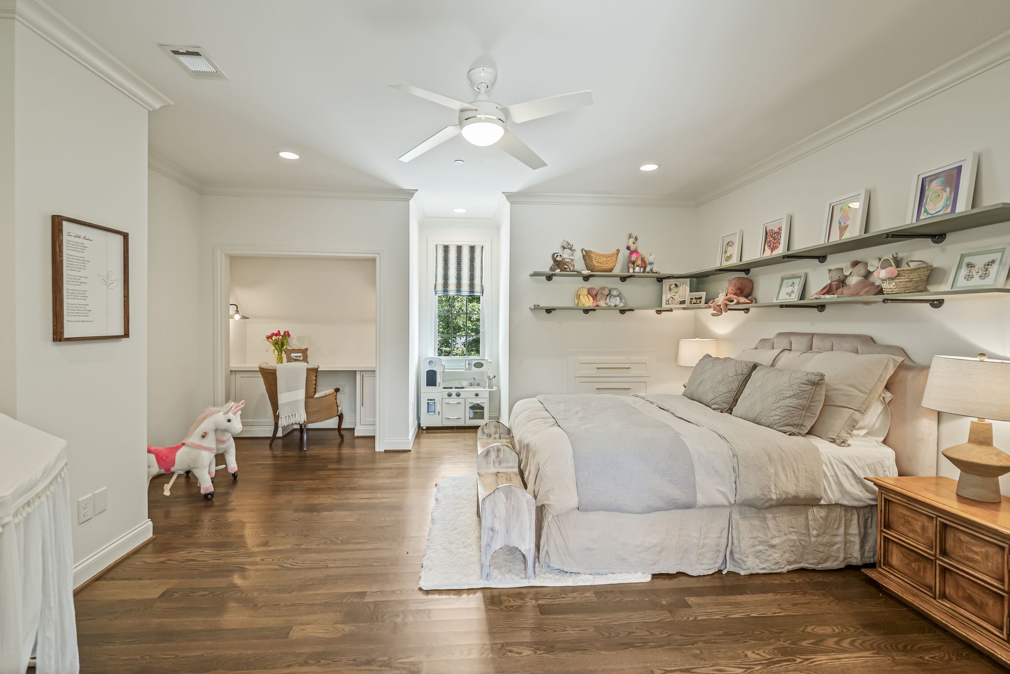 154 A Cheek Road Nashville, TN 37205 - Photo 48 of 61 a spacious bedroom with a bed a couch and a view of living room
