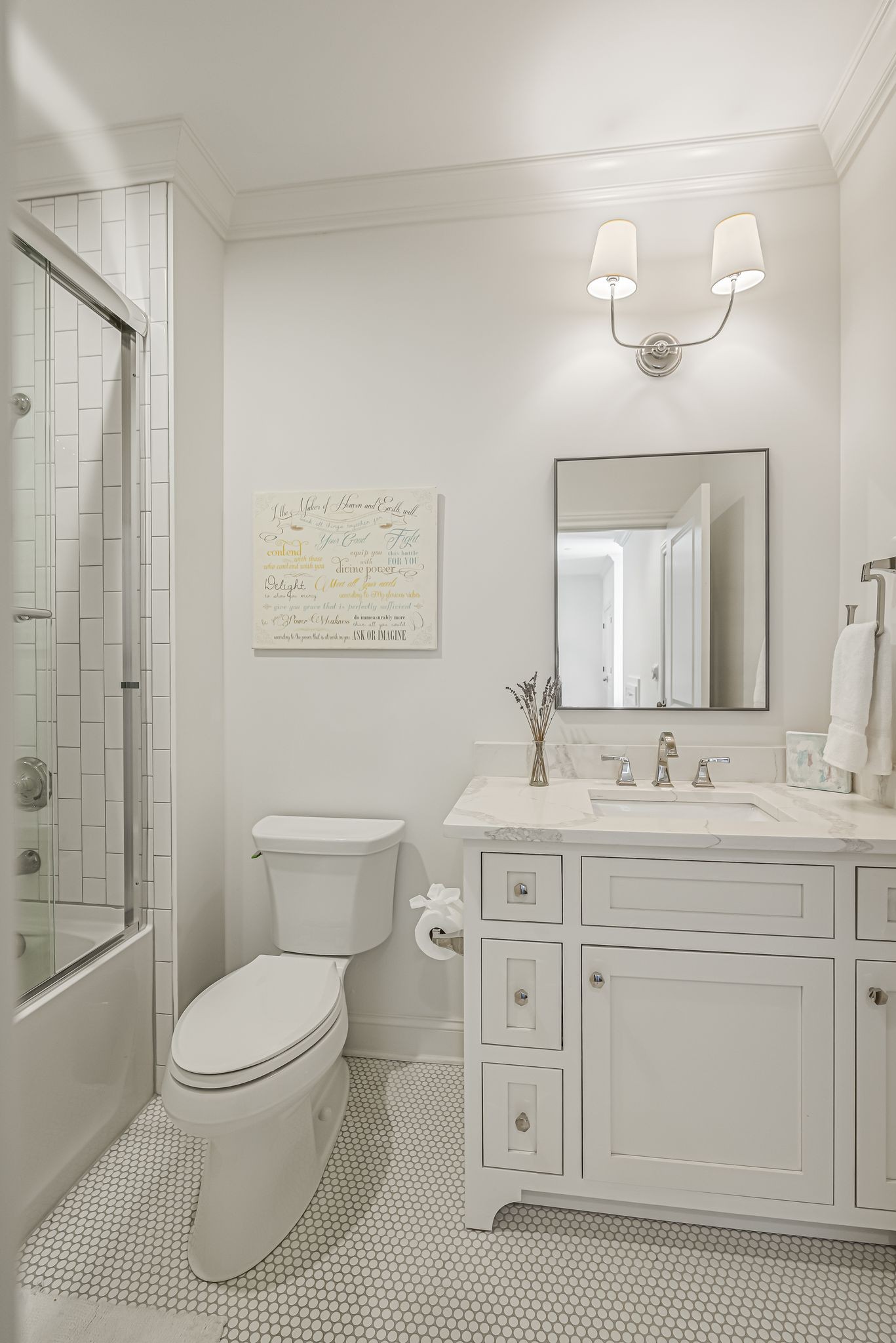 154 A Cheek Road Nashville, TN 37205 - Photo 50 of 61 a bathroom with a sink a toilet and shower