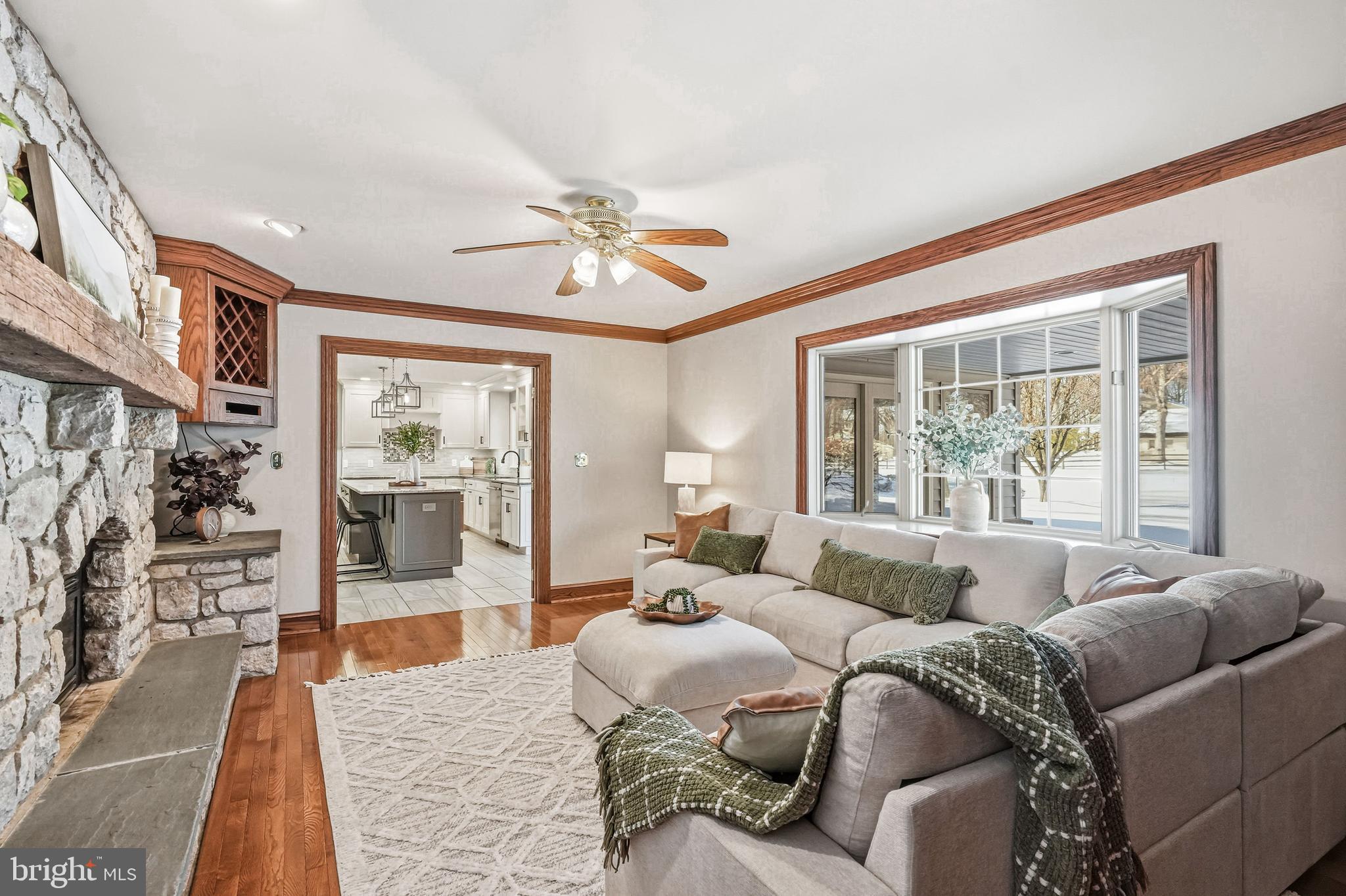 9 Log Cabin Road Perkasie, PA 18944 - Photo 10 of 47 Family Room with Bay Window