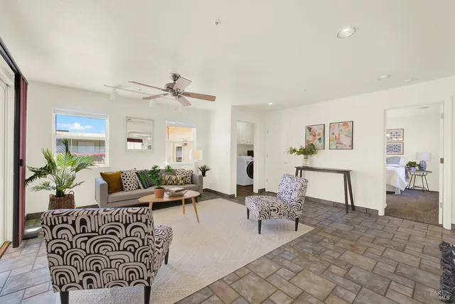 a view of empty room with a window