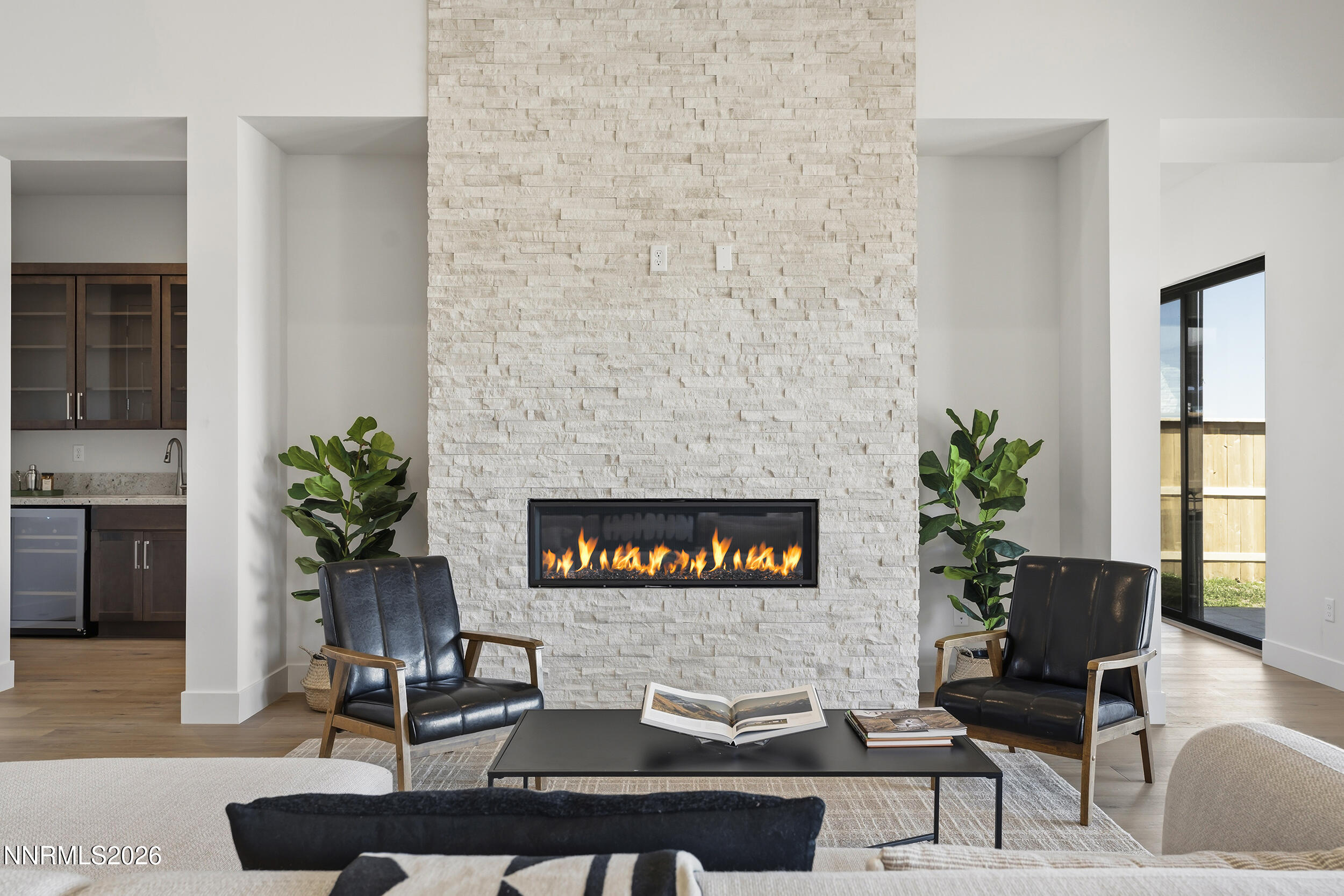 517 Cottontail Court Genoa, NV 89411 - Photo 8 of 41 Stacked Stone Fireplace