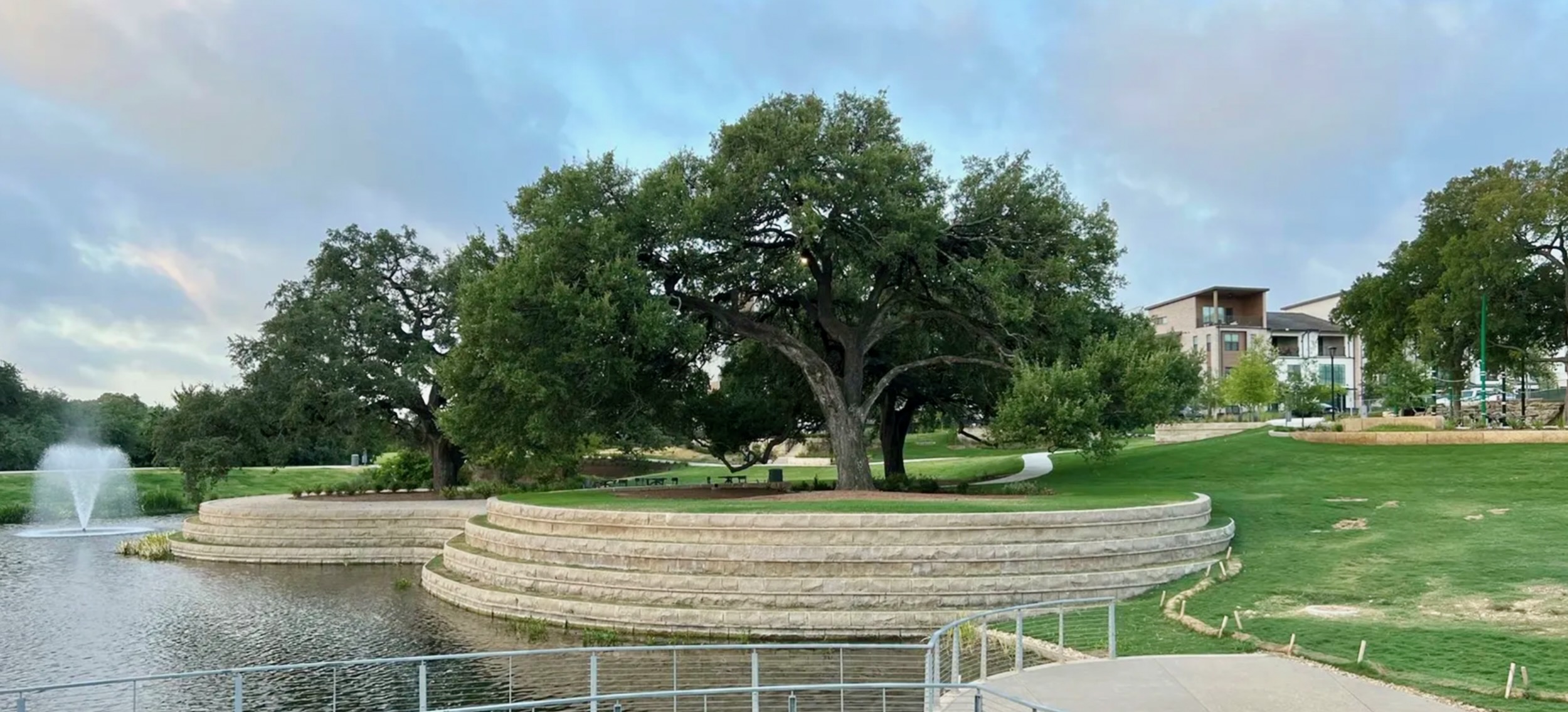 3904 Sightline Street, Unit 125 Austin, TX 78731 - Photo 37 of 37 a view of a backyard with sitting area