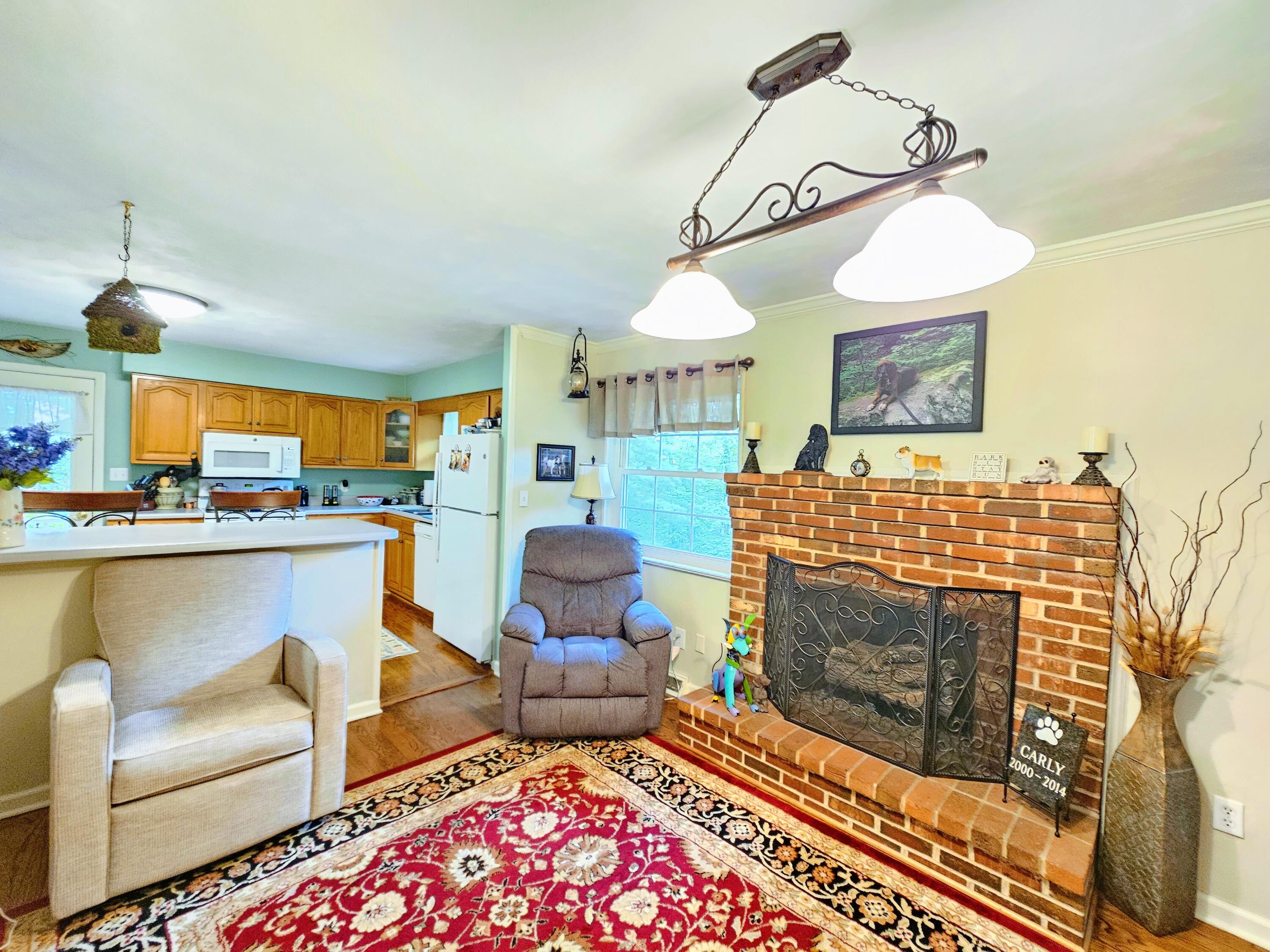 593 Sherwood Drive Blue Ridge, VA 24064 - Photo 7 of 26 Living Room Fireplace