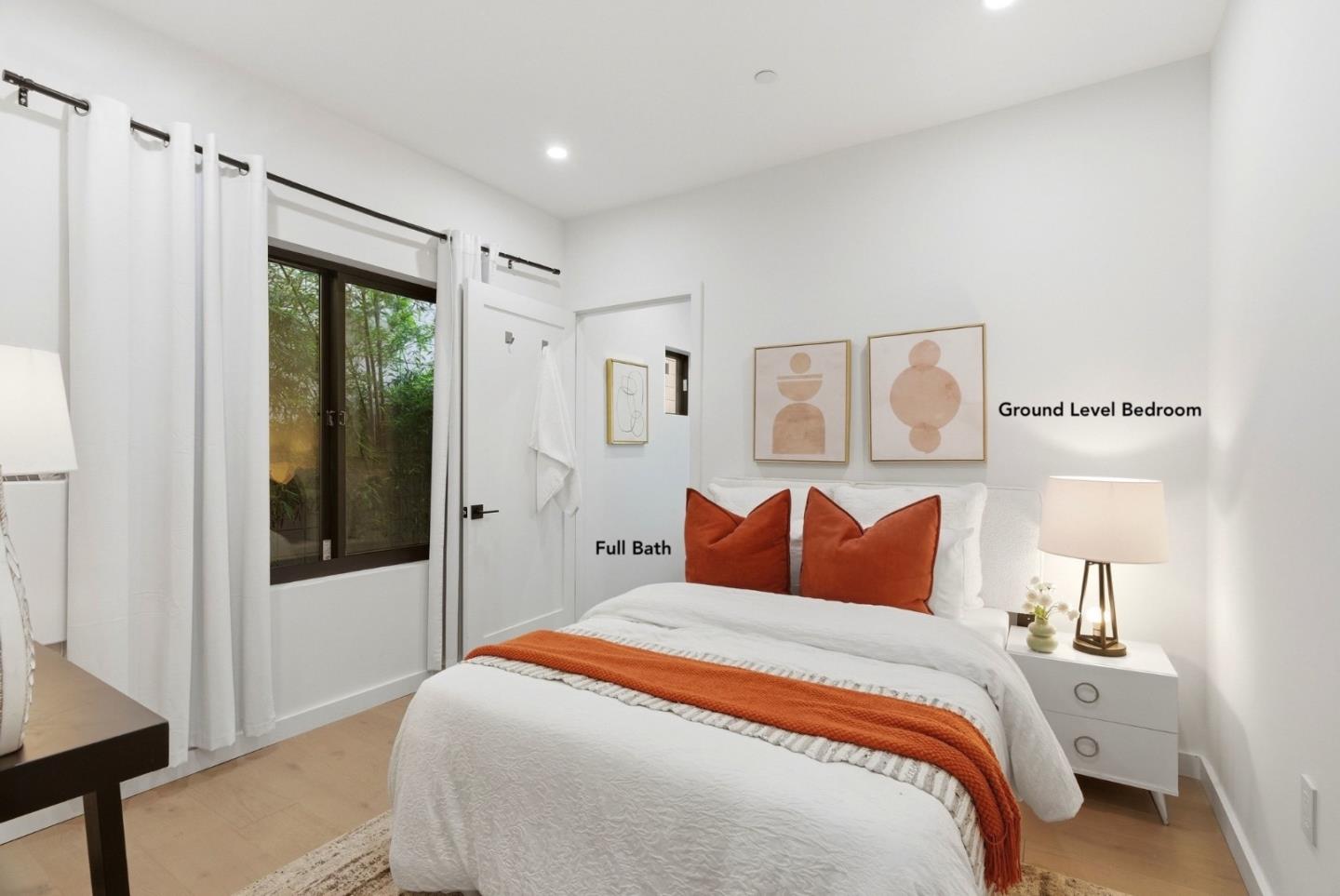 914 Woodside Road Redwood City, CA 94061 - Photo 8 of 39 a bedroom with a large bed and a window