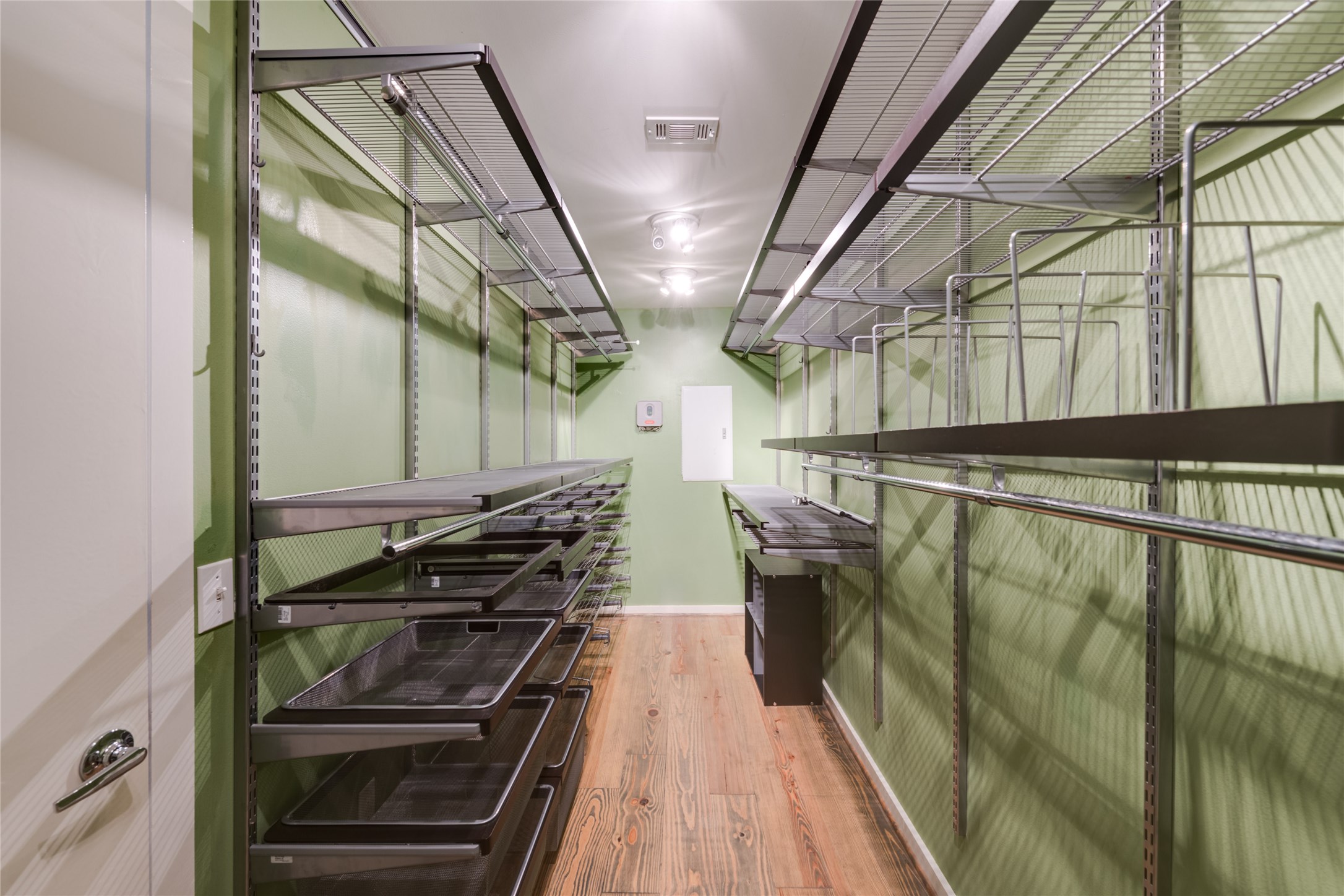 807 Robin Street Houston, TX 77019 - Photo 30 of 46 Expansive Master Closet with Elfa storage system. Nearly every closet of this home has custom, Elfa storage systems, exponentially increasing effective storage space.