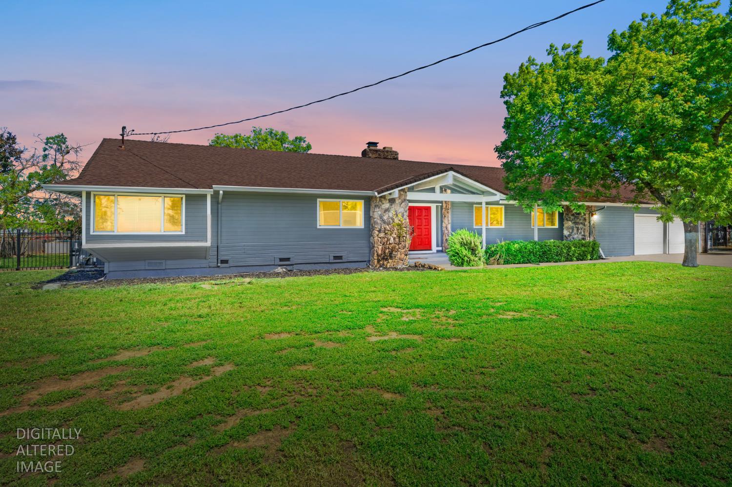 Digitally Altered Dusk Shot