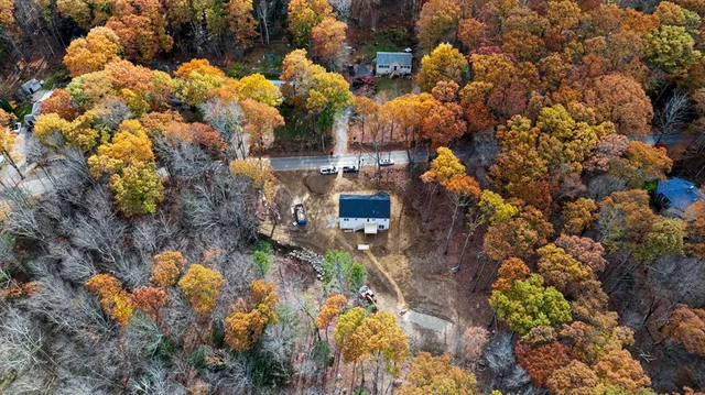 a bird view of house