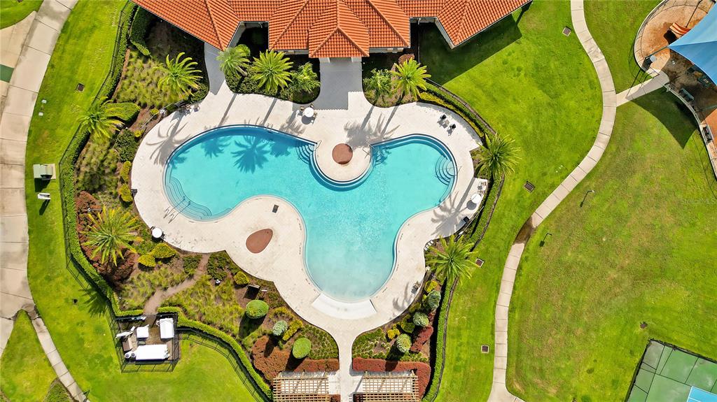 16636 Windmill Forge Pass Wimauma, FL 33598 - Photo 44 of 51 an aerial view of a swimming pool