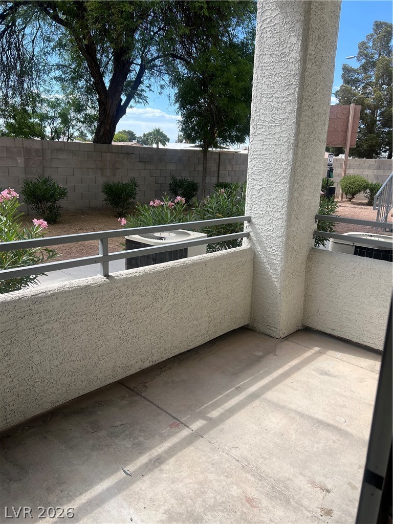 3318 North Decatur Boulevard, Unit 1174 Las Vegas, NV 89130 - Photo 16 of 23 This private patio offers a serene outdoor space, perfect for relaxation and enjoying the fresh air.