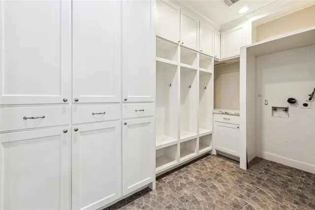 a view of closet area