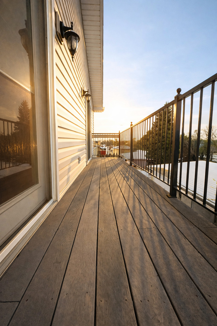 7332 Beloit Avenue Bridgeview, IL 60455 - Photo 8 of 21 a view of balcony with wooden floor