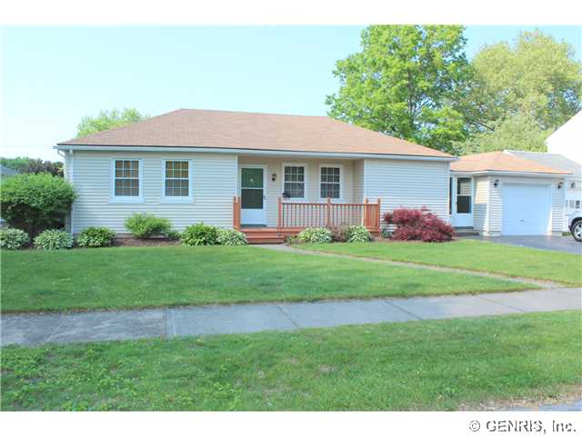 424 Hurstbourne Road Irondequoit, NY 14609 - Photo 1 of 1 Exterior Front. Vinyl sided beautifully landscaped