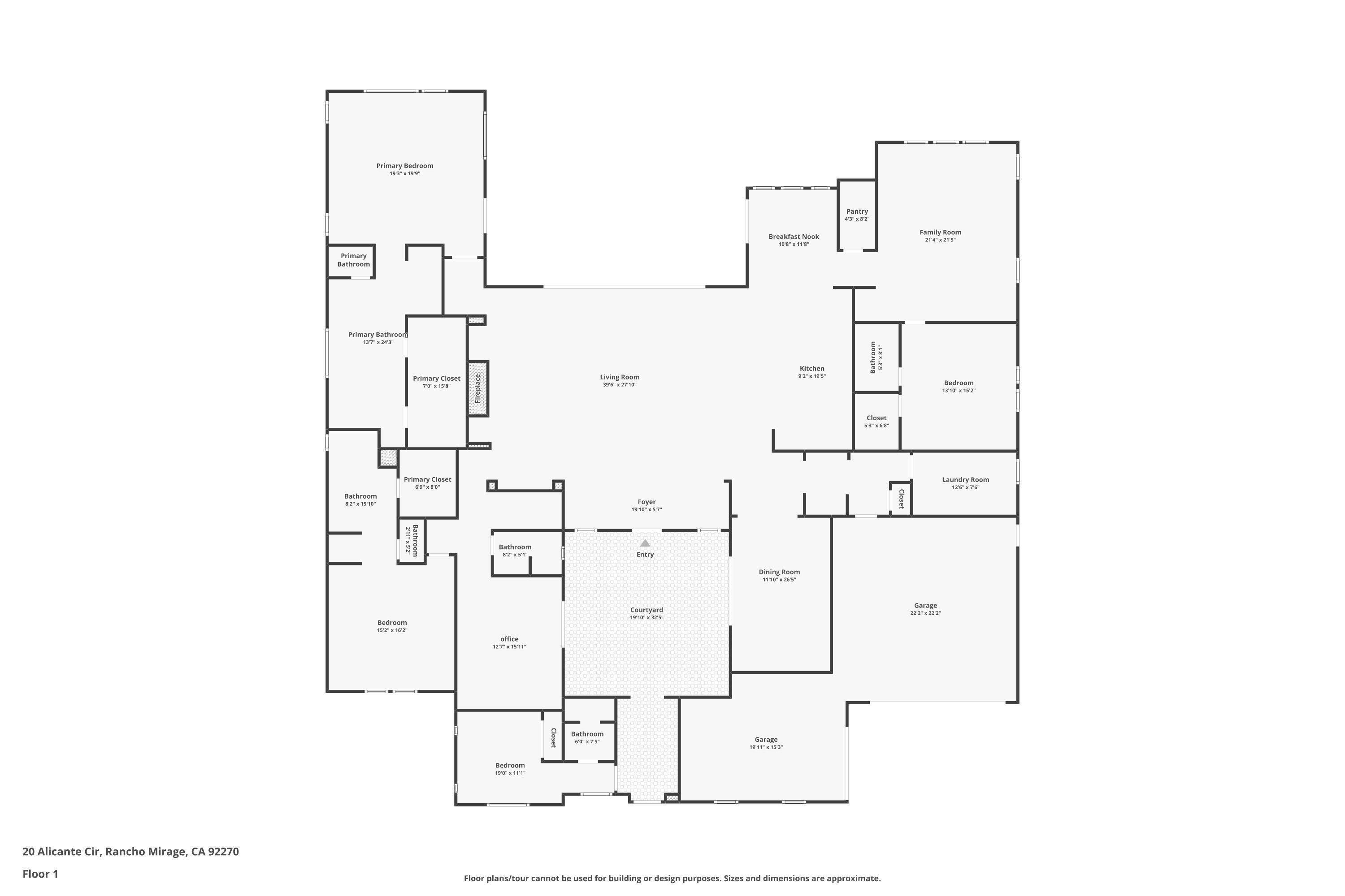 20 Alicante Circle Rancho Mirage, CA 92270 - Photo 59 of 59 JPEG Floor plan