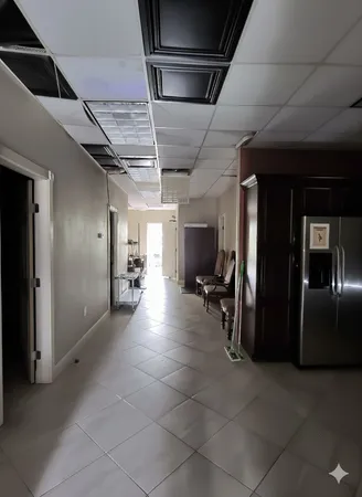 a view of a storage room