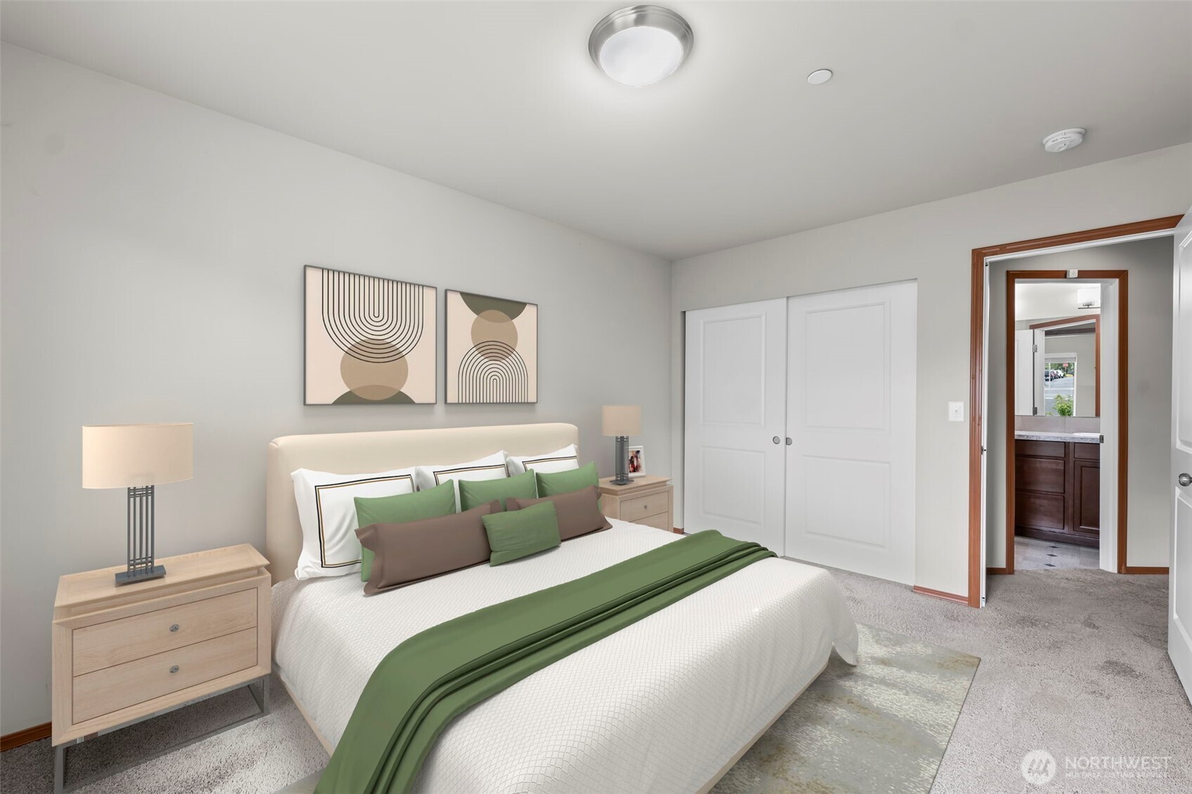 2540 Filbert Avenue Bremerton, WA 98310 - Photo 27 of 28 a bedroom with a bed and a lamp