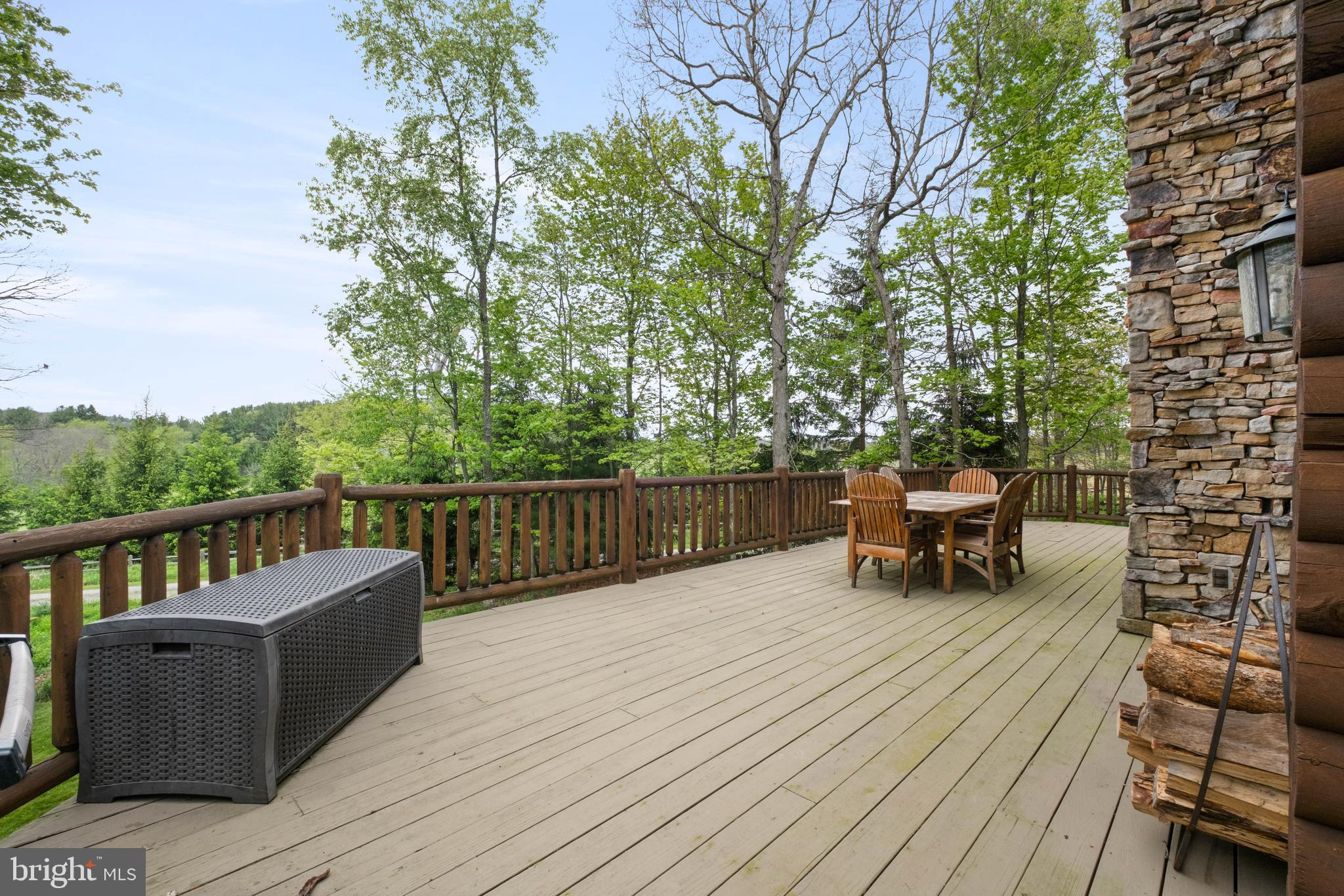 125 Ruta Lane Swanton, MD 21561 - Photo 54 of 77 Trex Decking and Native Stone Chimney