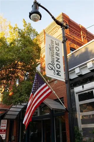 a front view of a building with entryway