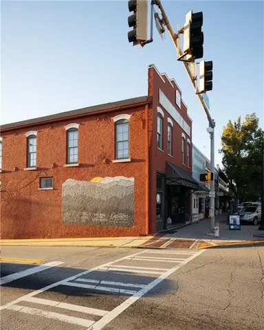 front view of a house with a street