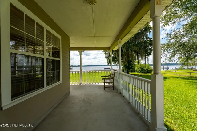 a view of a city from a balcony