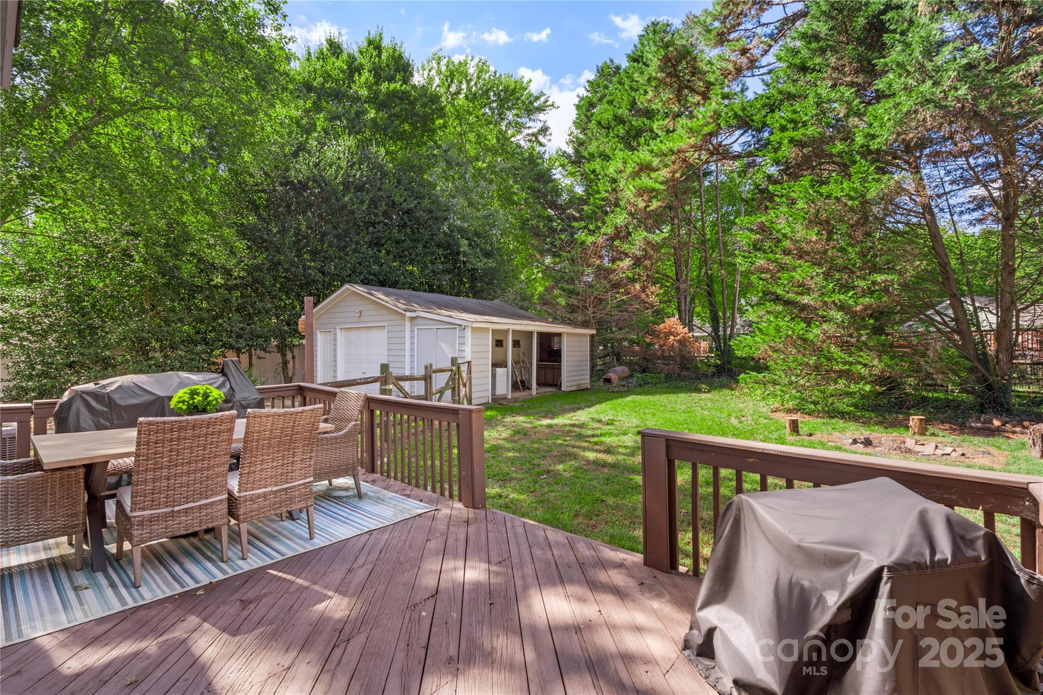 2519 Fitzpatrick Lane Matthews, NC 28105 - Photo 35 of 46 a view of a patio with a table and chairs