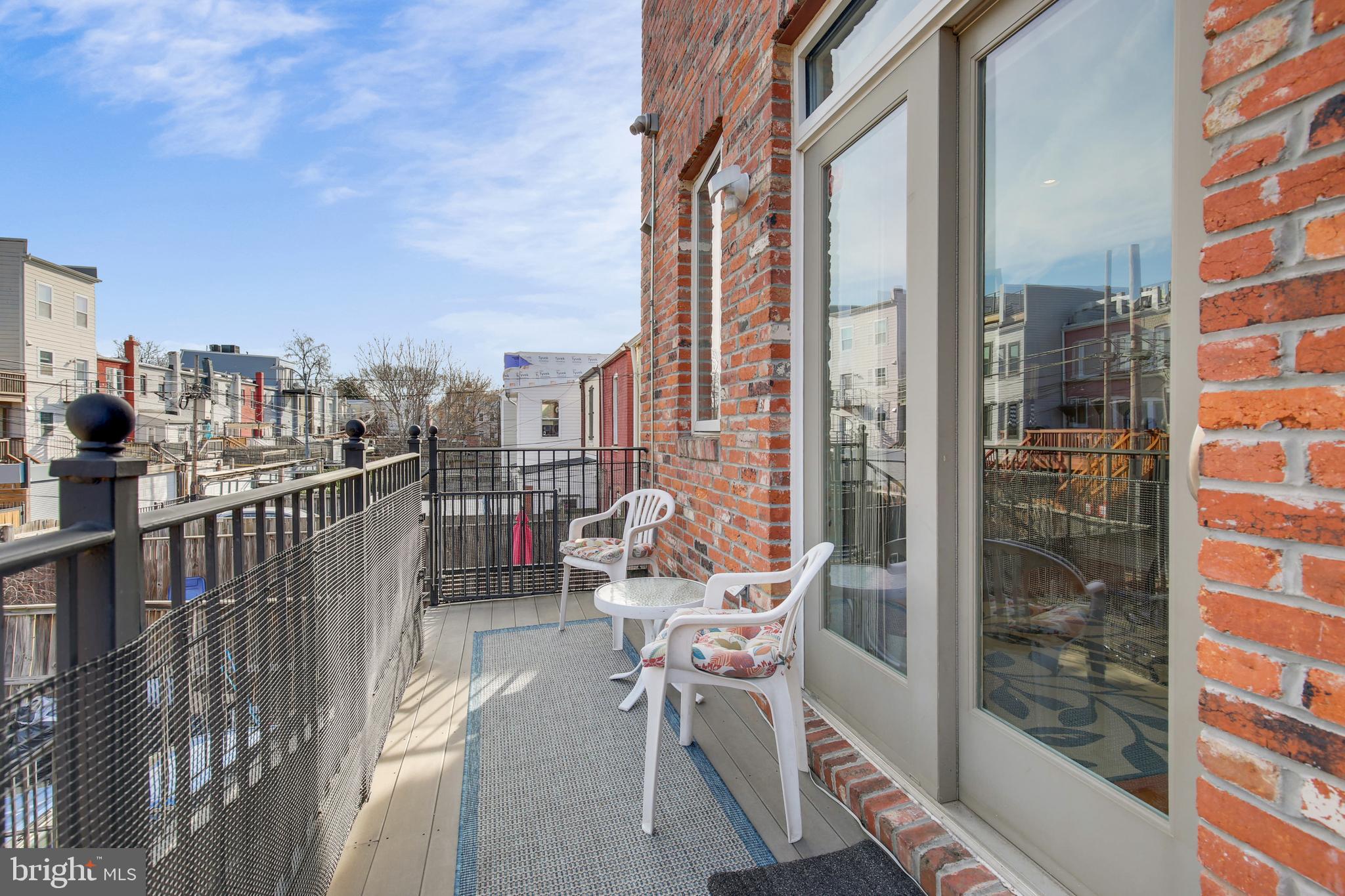 618 L Street Northeast, Unit 2 Washington, DC 20002 - Photo 20 of 73 Balcony overlooking fenced rear yard