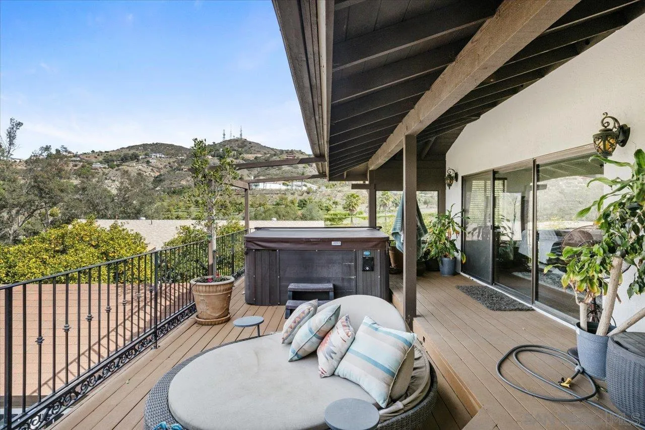 1379 Sunny Heights Road Fallbrook, CA 92028 - Photo 25 of 64 a view of balcony with furniture and outdoor seating