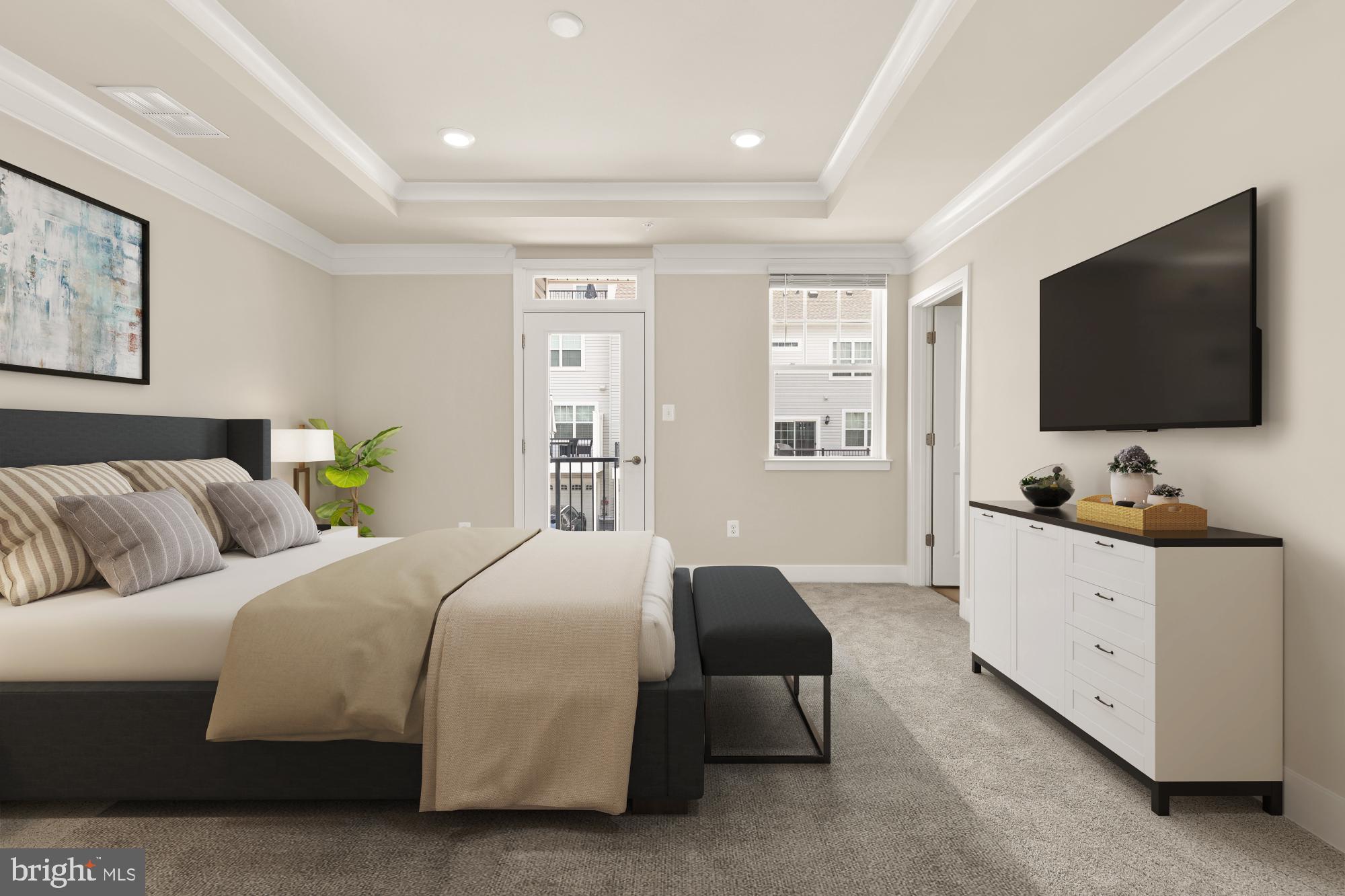 7964 Potter Place, Unit B Elkridge, MD 21075 - Photo 11 of 25 Primary Bedroom - Virtually Staged